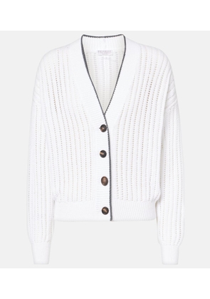 Brunello Cucinelli Ribbed-knit cotton cardigan