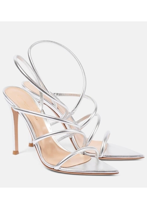 Gianvito Rossi Ettie 105 metallic leather sandals