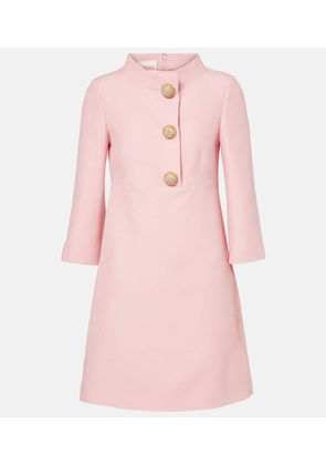 Valentino Crepe Couture embellished minidress