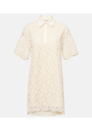 Moncler Cotton-blend lace minidress