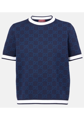 Gucci GG cotton jacquard top