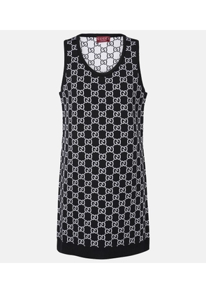 Gucci GG wool-blend jacquard minidress