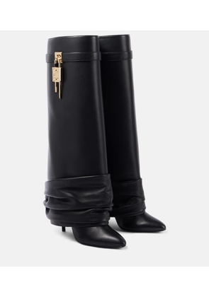 Givenchy Shark Lock Stiletto leather knee-high boots