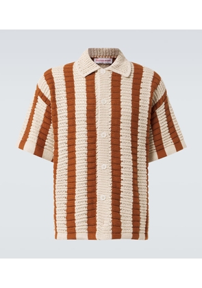 Orlebar Brown Thomas crochet cotton bowling shirt