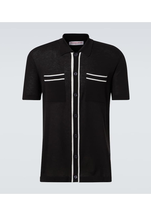 Orlebar Brown Cotton and silk polo shirt