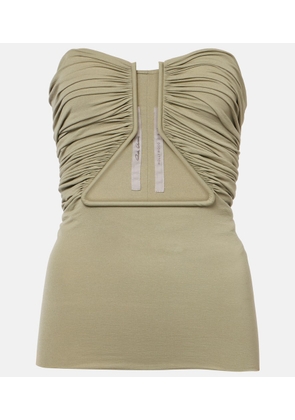 Rick Owens Hollywood gathered jersey top