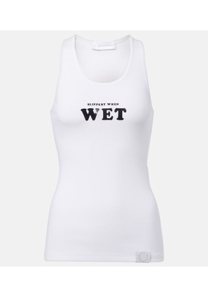 Stella McCartney Printed cotton-blend tank top