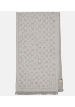 Gucci GG wool jacquard scarf