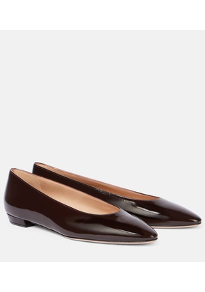 Gianvito Rossi Amelia patent leather ballet flats