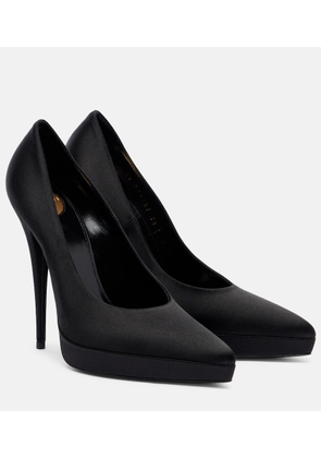 Saint Laurent Lisa 110 satin platform pump