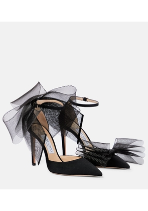 Jimmy Choo Averly 100 bow-trimmed pumps
