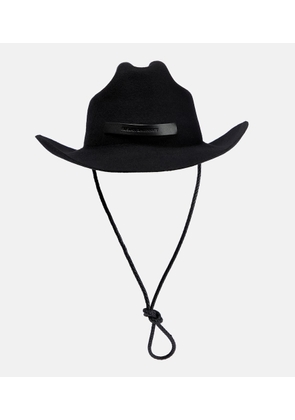 Ruslan Baginskiy Leather-trimmed cowboy hat