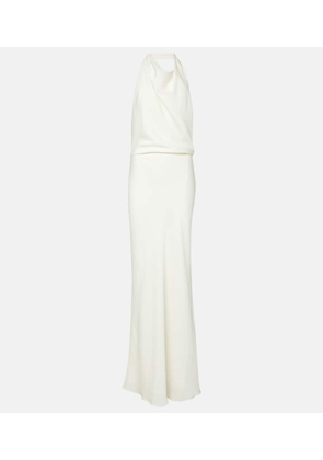 Simkhai Reannon draped satin gown