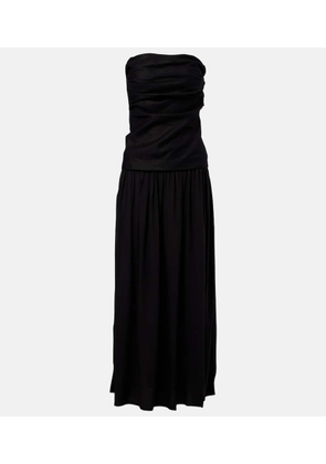 Faithfull Hedy strapless linen maxi dress
