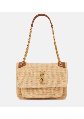 Saint Laurent Niki Medium raffia shoulder bag