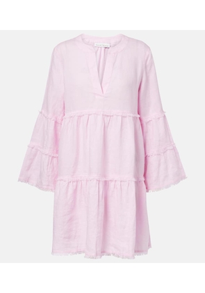 Heidi Klein Baie de Cassis tiered linen kaftan