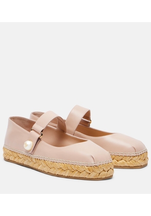 Jimmy Choo Fayence leather espadrilles