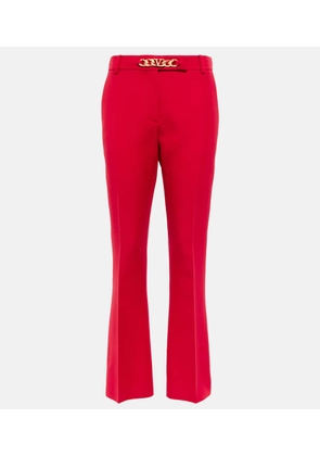 Valentino VLogo chain wool and silk pants