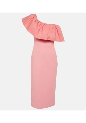 Rebecca Vallance Brittany one-shoulder midi dress