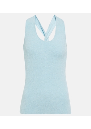 Nanushka Ribbed-knit cotton-blend tank top