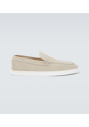 Christian Louboutin Varsiboat embossed suede loafers