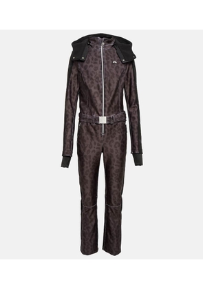Jet Set Magic Ghoster leopard-print ski suit