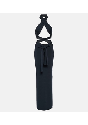 Aya Muse Acis halterneck knit maxi dress