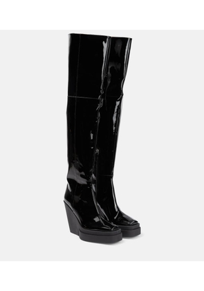 Gia Borghini Gia 31 patent leather over-the-knee boots