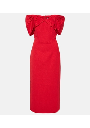 Rebecca Vallance Chiara off-shoulder crepe midi dress
