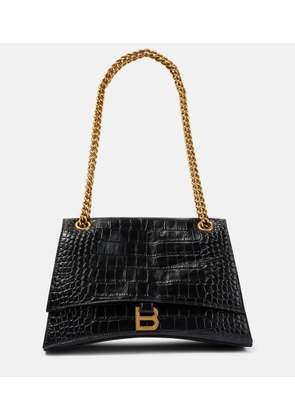 Balenciaga Crush Medium croc-effect leather shoulder bag