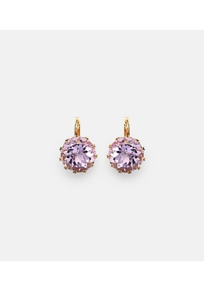 Ileana Makri 18kt gold earrings with amethysts