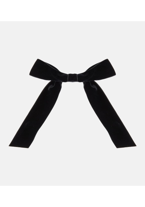 Jennifer Behr Adley bow velvet barrette