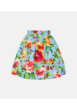 Carolina Herrera Floral midi skirt