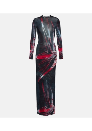 Louisa Ballou Printed jersey maxi dress