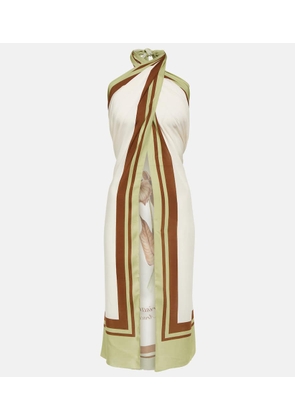 Adriana Degreas Arisaema halterneck top