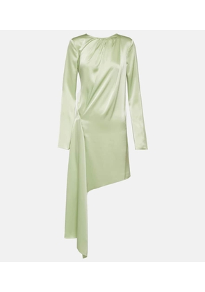JW Anderson Asymmetric satin midi dress