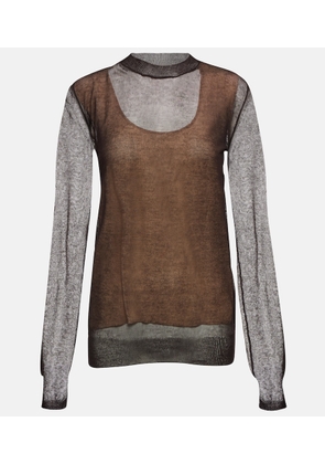 Tod's Sheer cotton-blend sweater