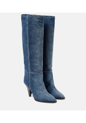 Isabel Marant Ririo denim knee-high boots