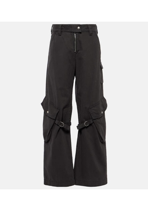 Acne Studios Mid-rise cotton canvas cargo pants