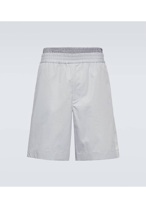 Bottega Veneta Layered cotton twill Bermuda shorts