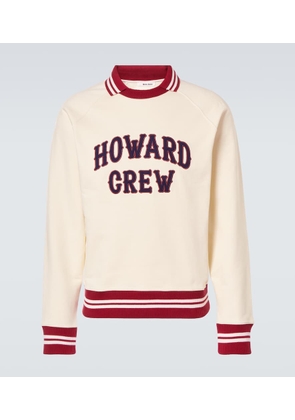 Wales Bonner Embroidered cotton polo sweatshirt