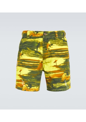 ERL Printed cotton shorts