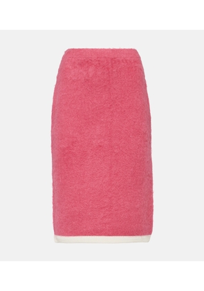 Xu Zhi Wool and cashmere midi skirt