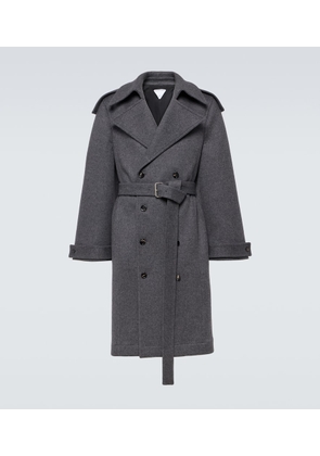 Bottega Veneta Belted wool trench coat