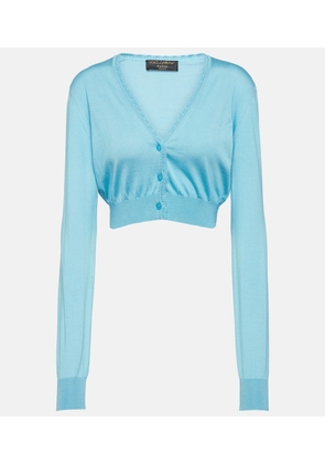 Dolce&Gabbana Capri cropped silk cardigan
