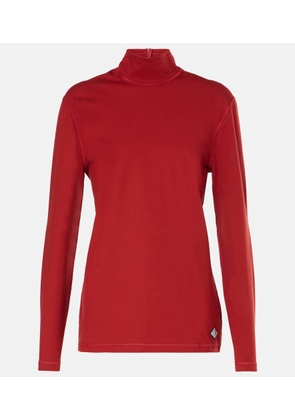 Bottega Veneta Cotton-blend jersey turtleneck top