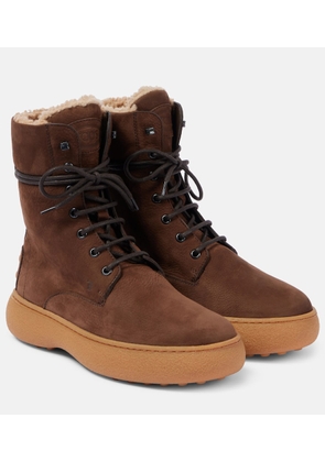 Tod's Gommino leather lace-up boots