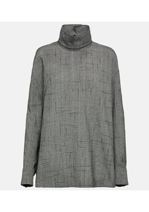 Bottega Veneta Oversized high-neck blouse