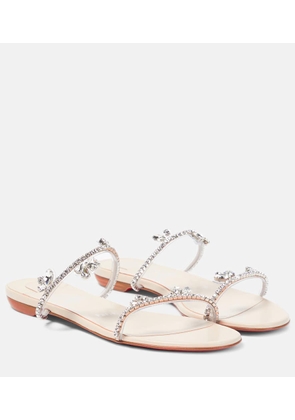 Christian Louboutin Just Queenie leather and PVC sandals