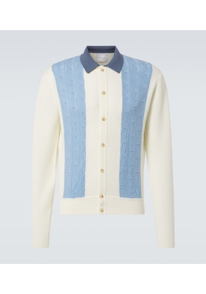 King & Tuckfield Paneled wool cardigan